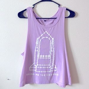 Bring Me the Horizon lavender muscle shirt
